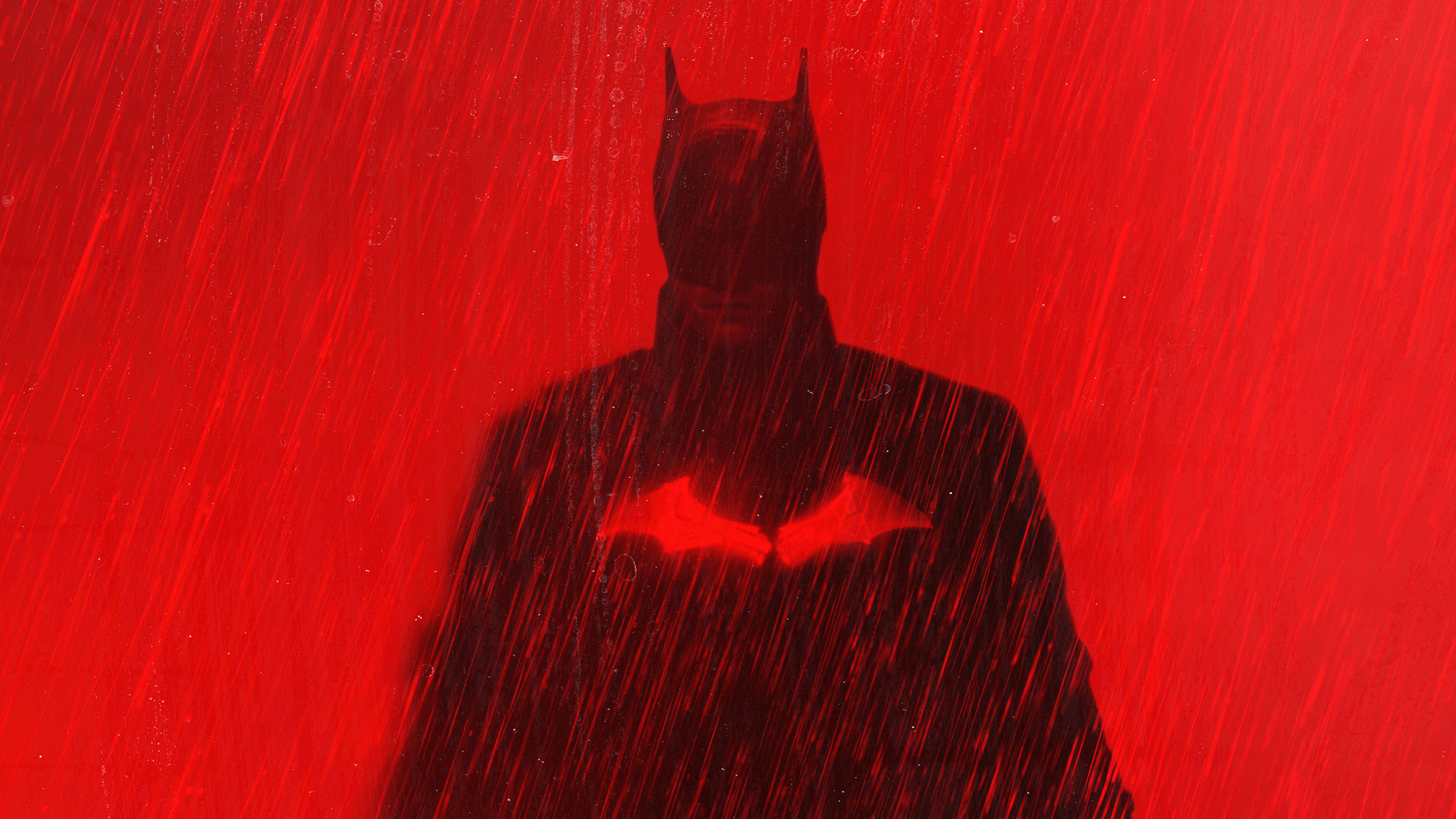 Minimalist Batman Red Desktop Wallpaper - Batman Background