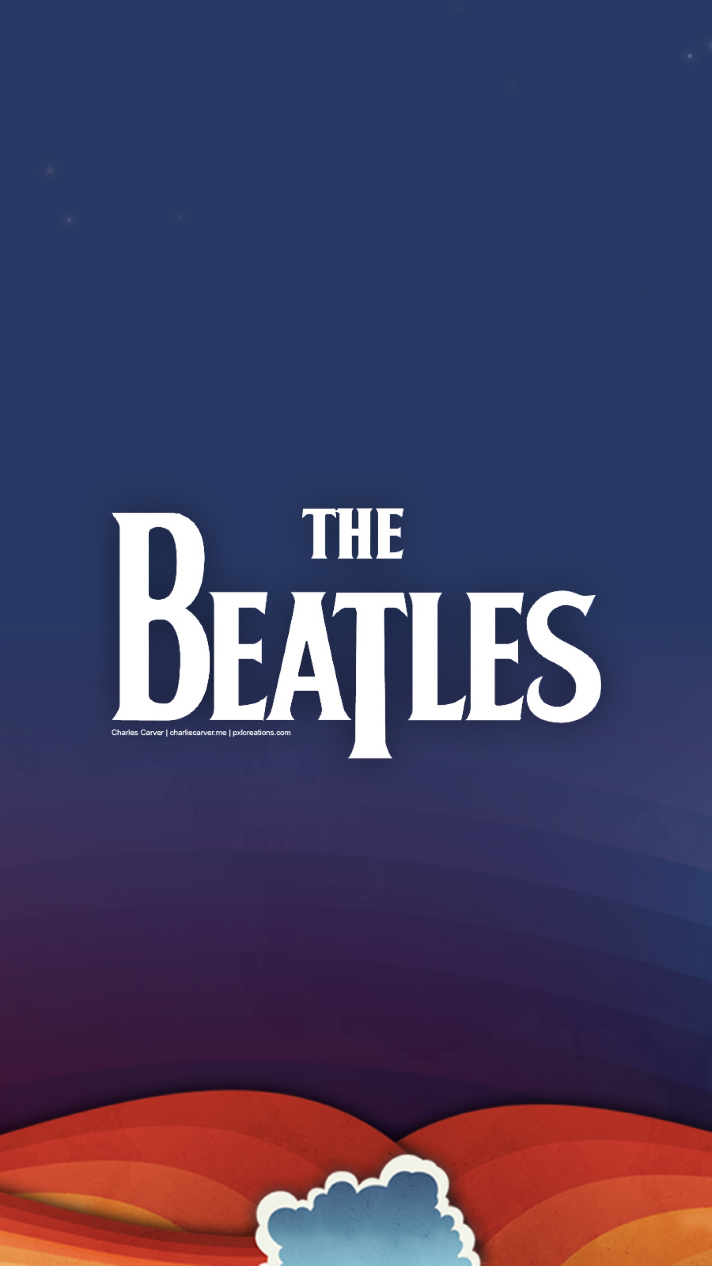 The Beatles Logo iPhone Wallpapers Free Download