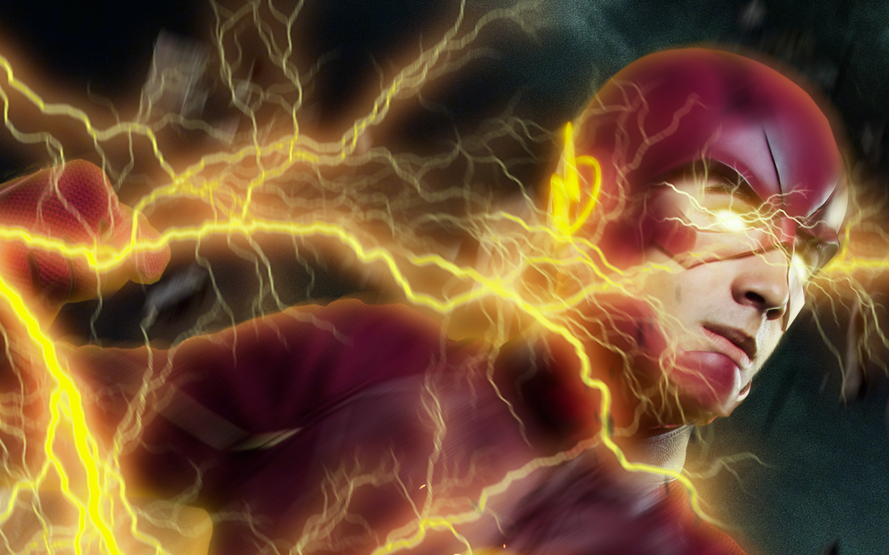 The Flash Wallpaper 4K, DC Superheroes, DC Comics, Cosplay, Graphics