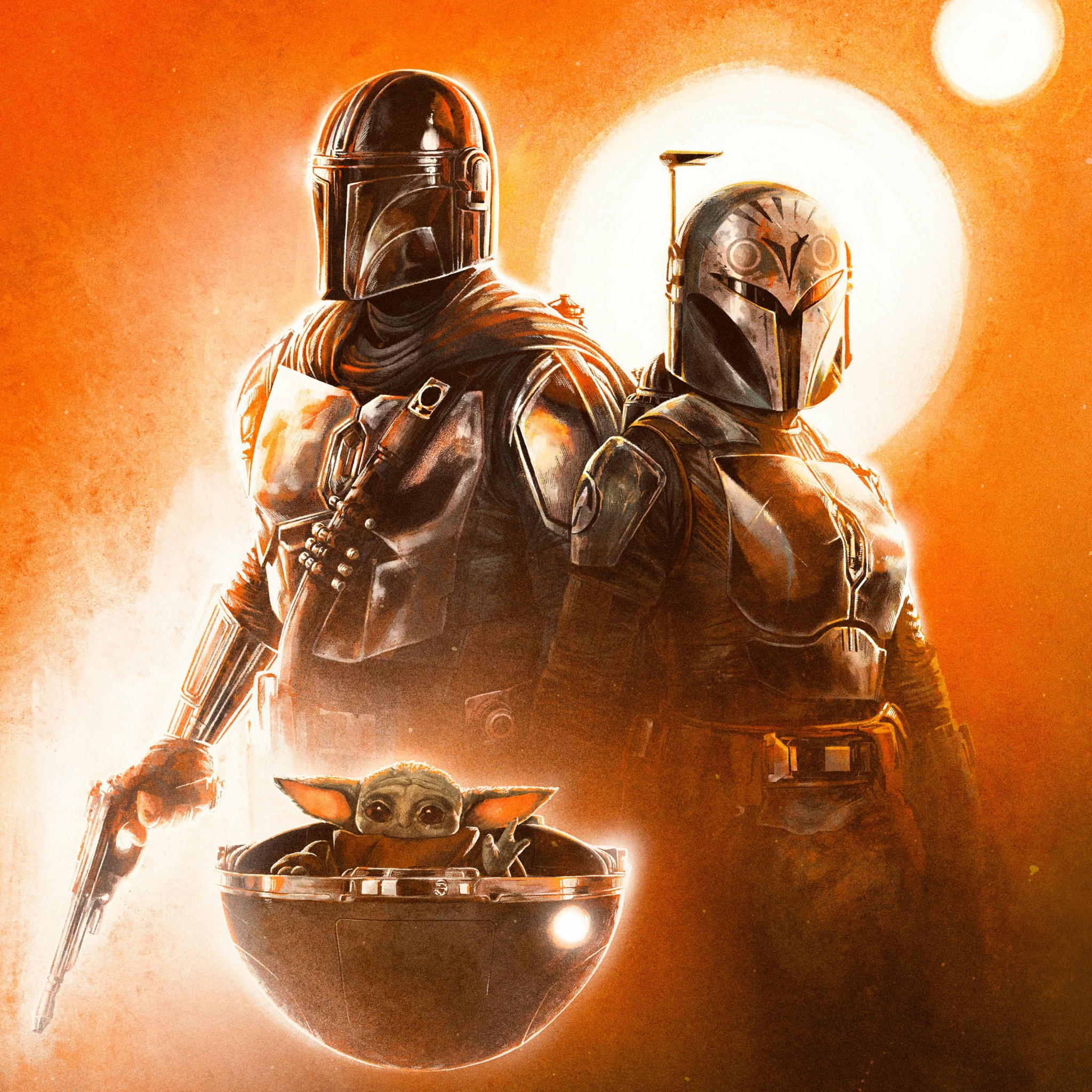 2048x2048 Starwars The Mandalorian 4k Ipad Air HD 4k Wallpapers Images  Backgrounds Photos and Pictures