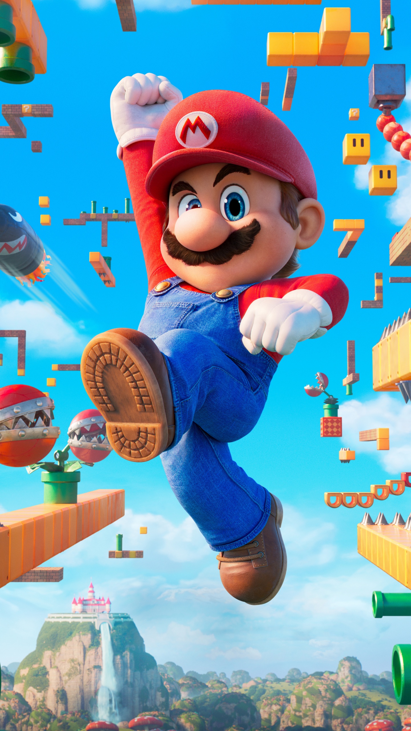 Super Mario Bros Movie Poster 4K Wallpaper iPhone HD Phone 7931j