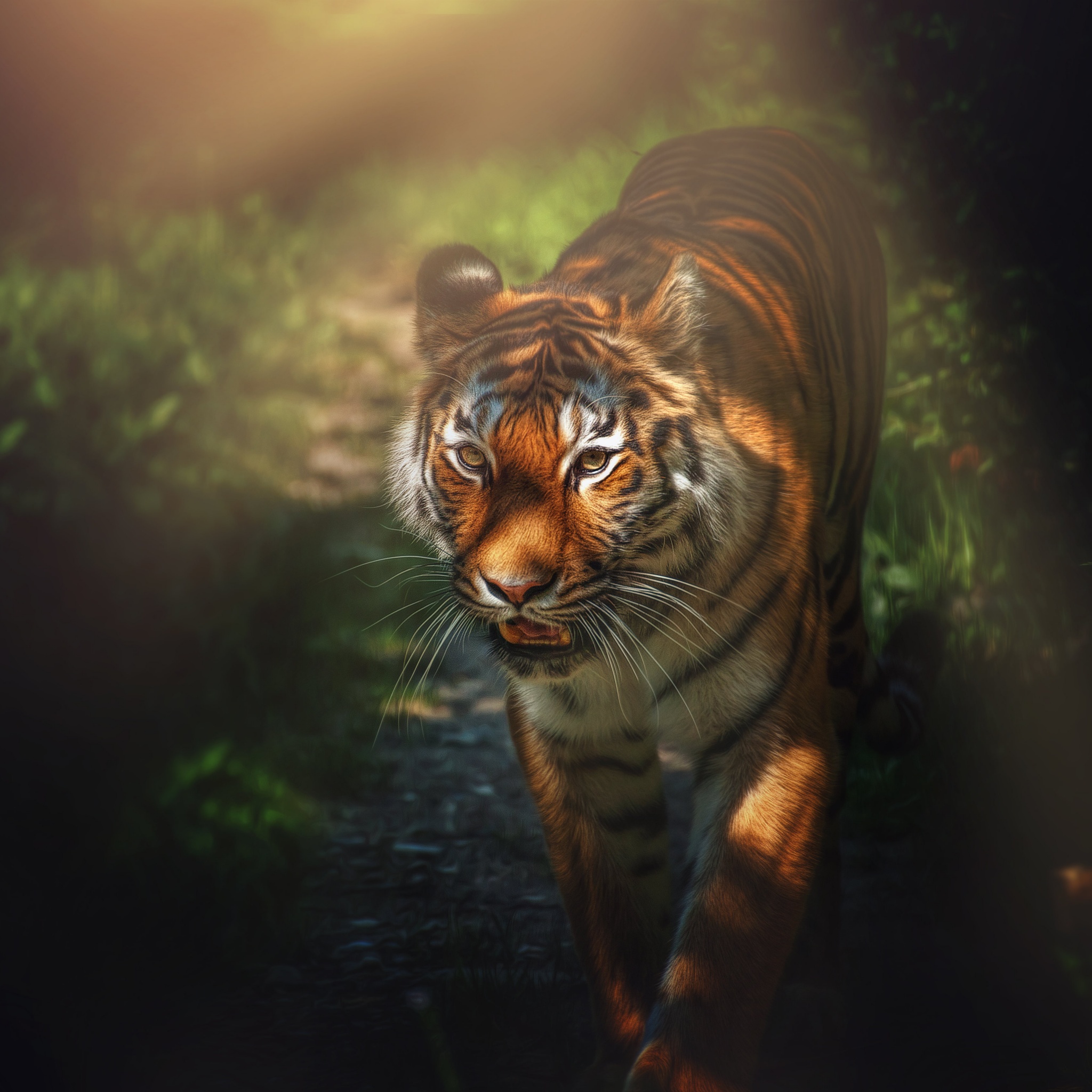 Tiger Wallpaper 4K, Big cat, Wild animal, Animals, #7205