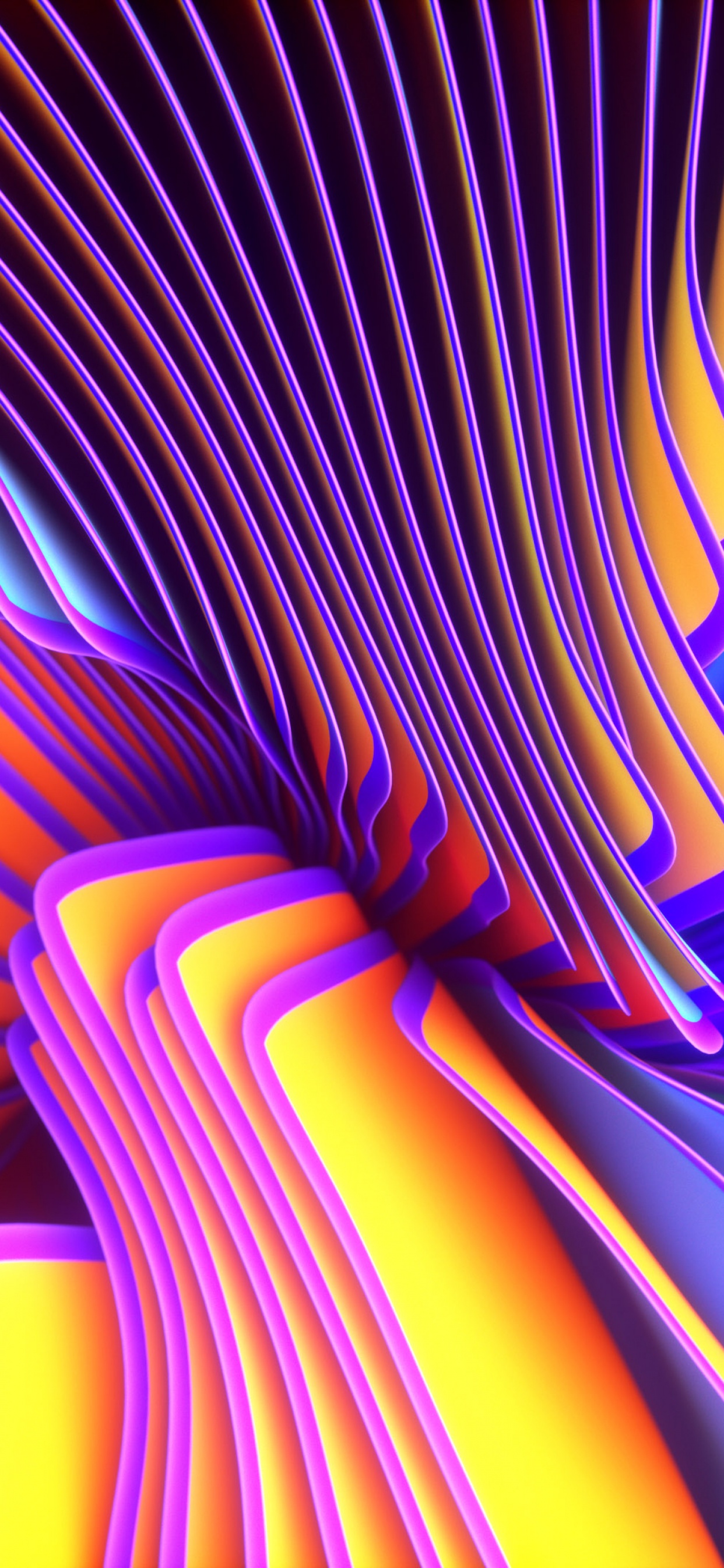 Twirls Wallpaper 4K, Colorful, Spectrum, Yellow, Violet, Abstract, #1638