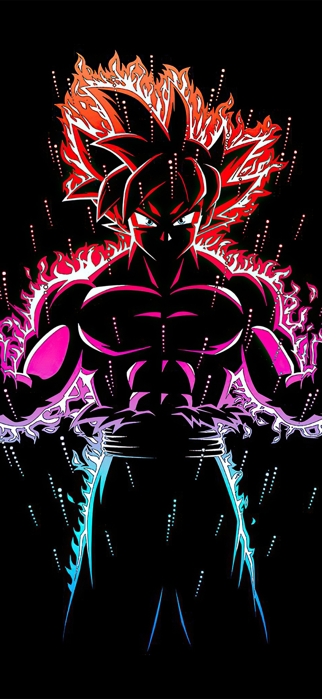 Ultra Instinct Goku Wallpaper 4K, Black