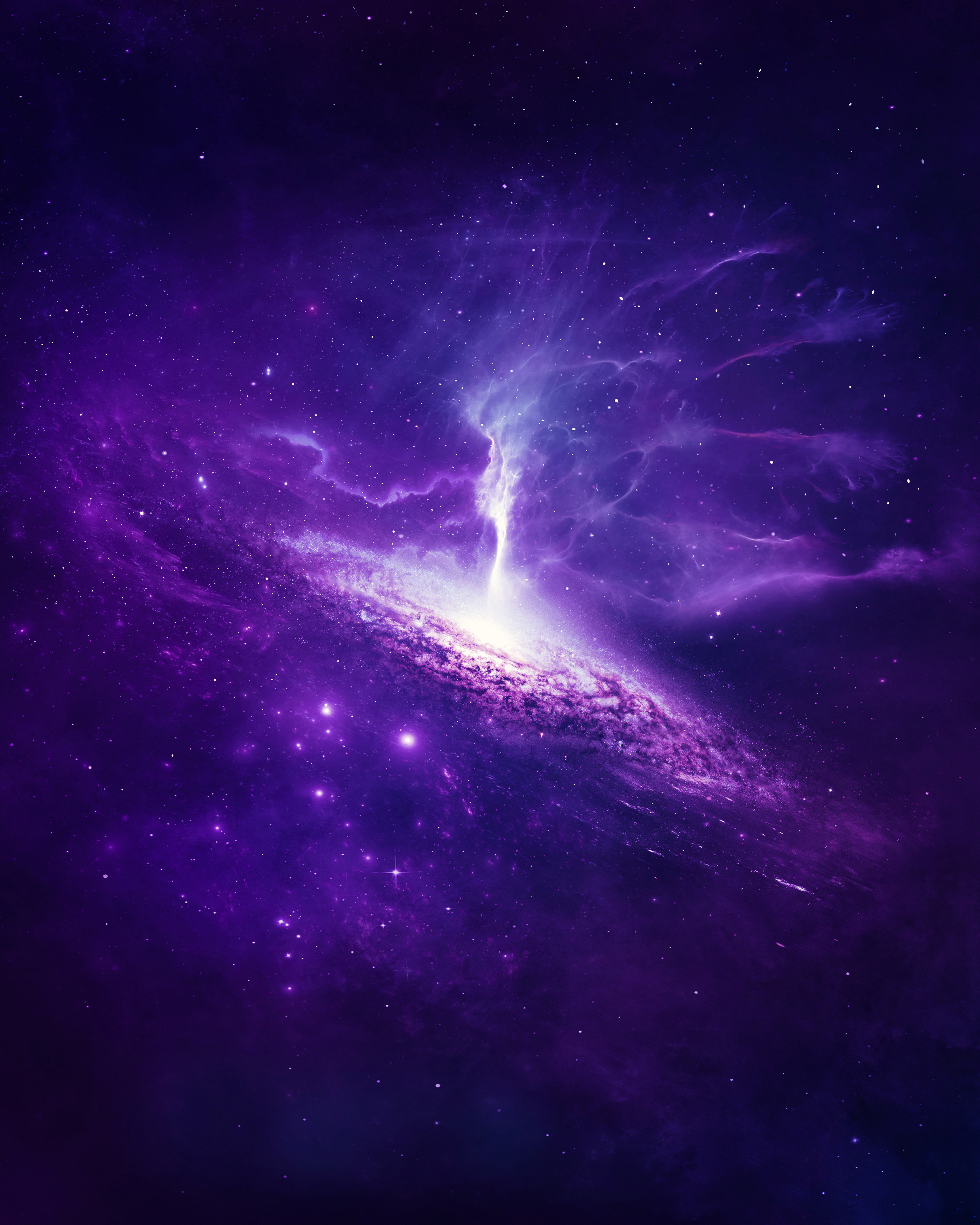 Universe Wallpaper 4K Spiral Nebula Galaxy Purple 10972