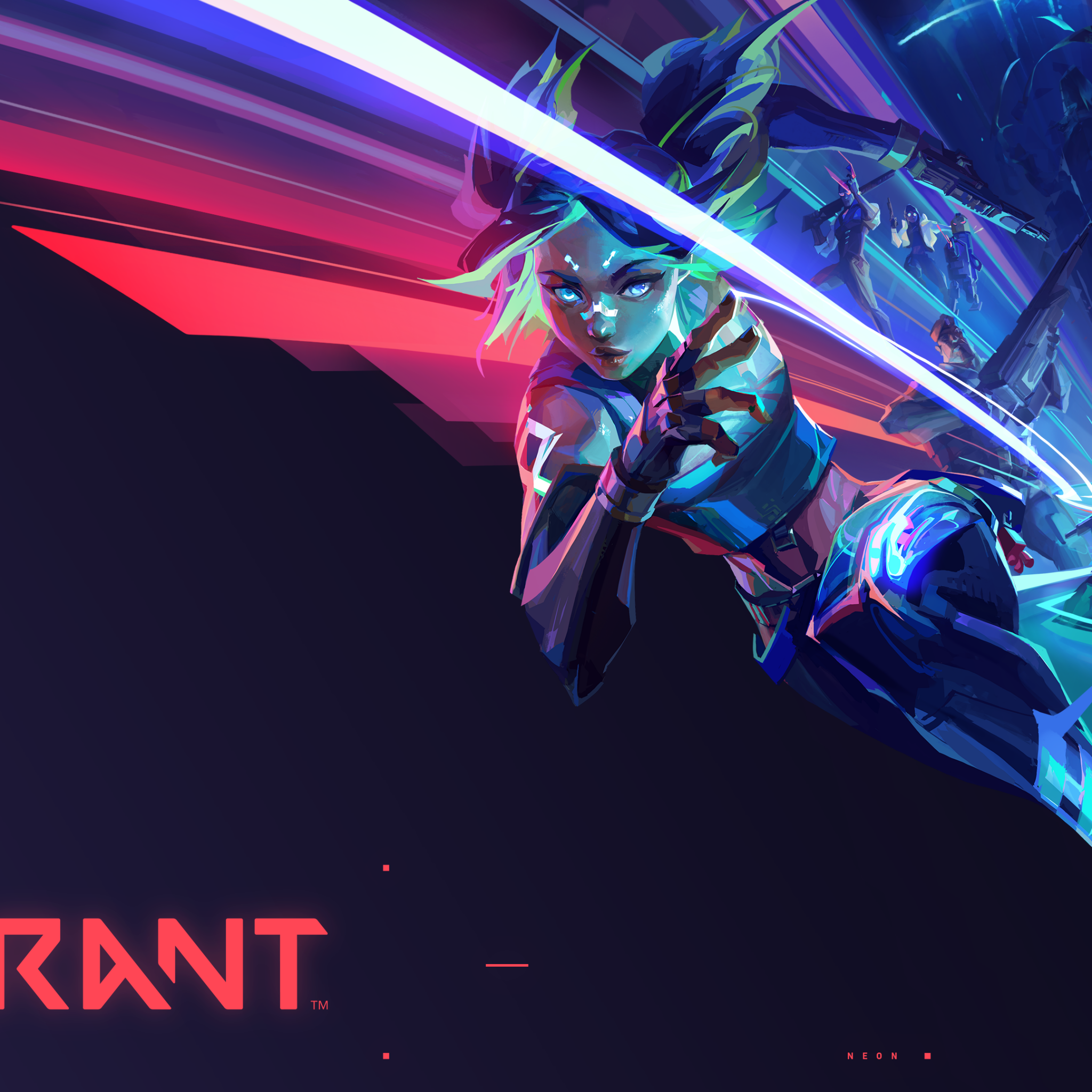 Valorant Neon Wallpaper 4K