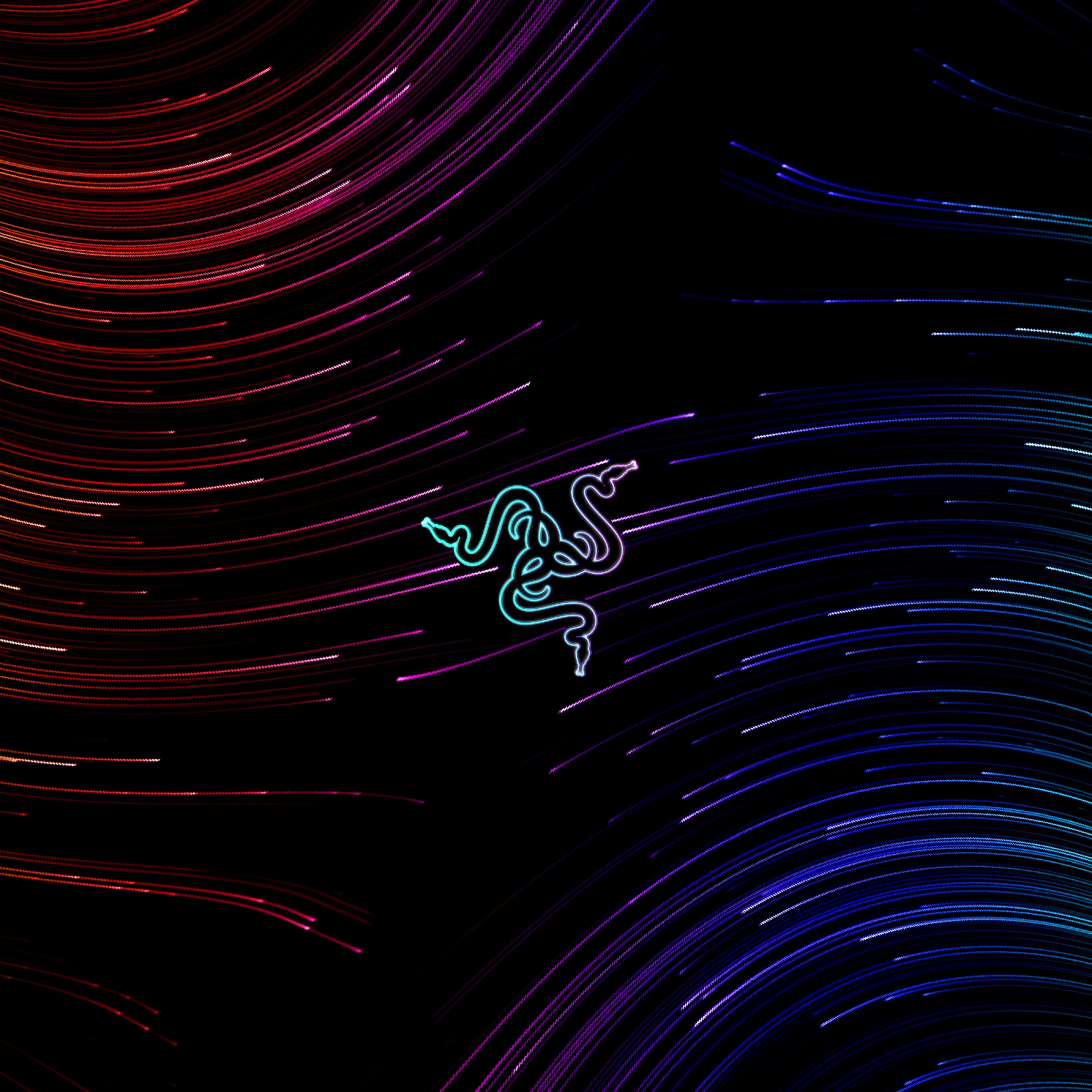 Waves Wallpaper 4K, Colorful abstract