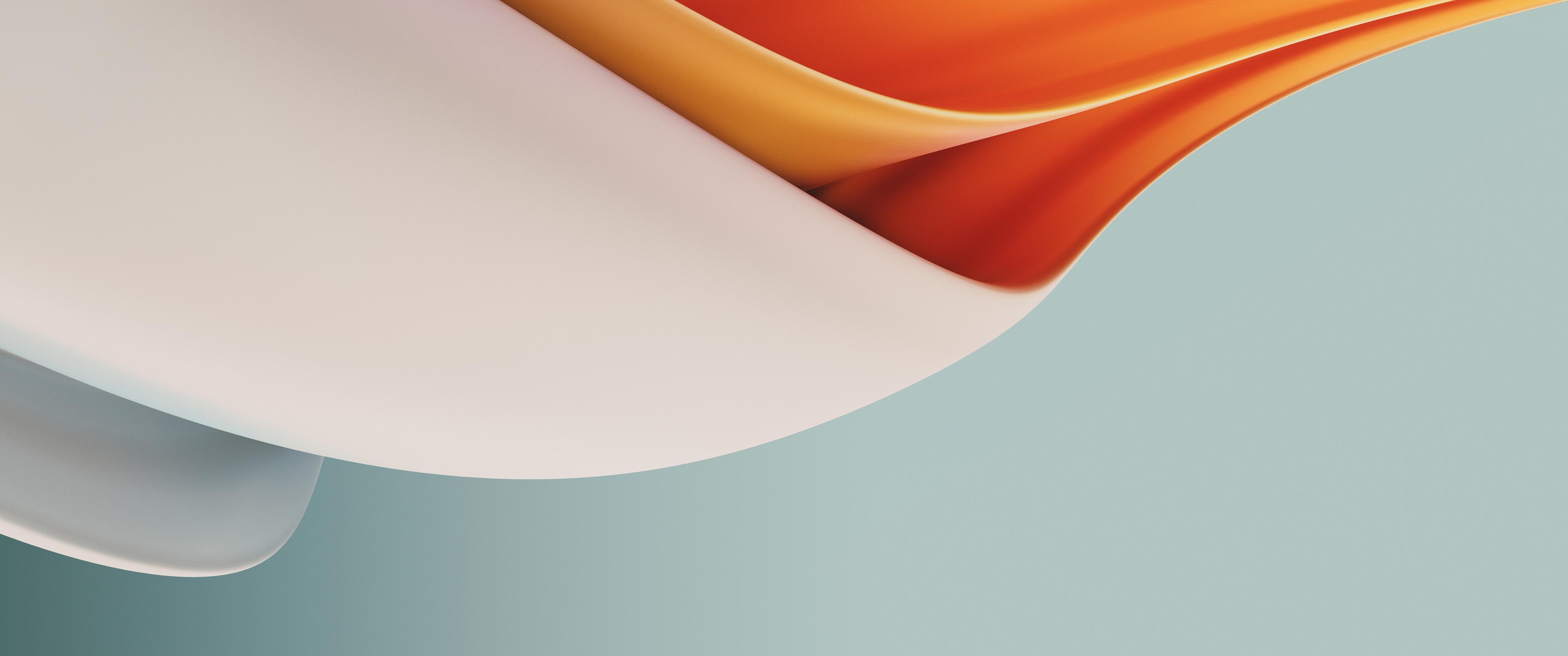 Waves Wallpaper 4K, Fluidic, Orange, Abstract, #3799