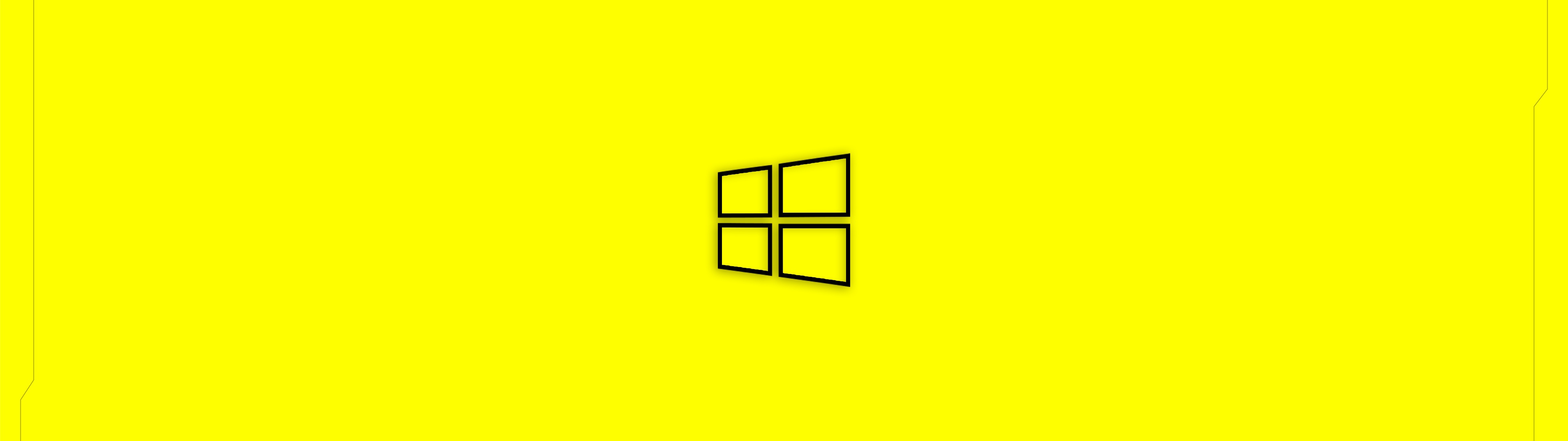 Windows 10 Wallpaper 4K, Cyberpunk 2077, Yellow background