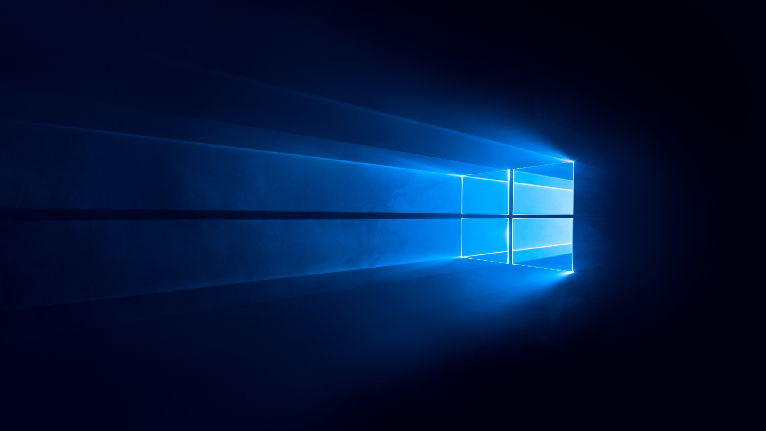 Windows 10 Wallpaper 4K, Dark, Blue background, Technology, #733