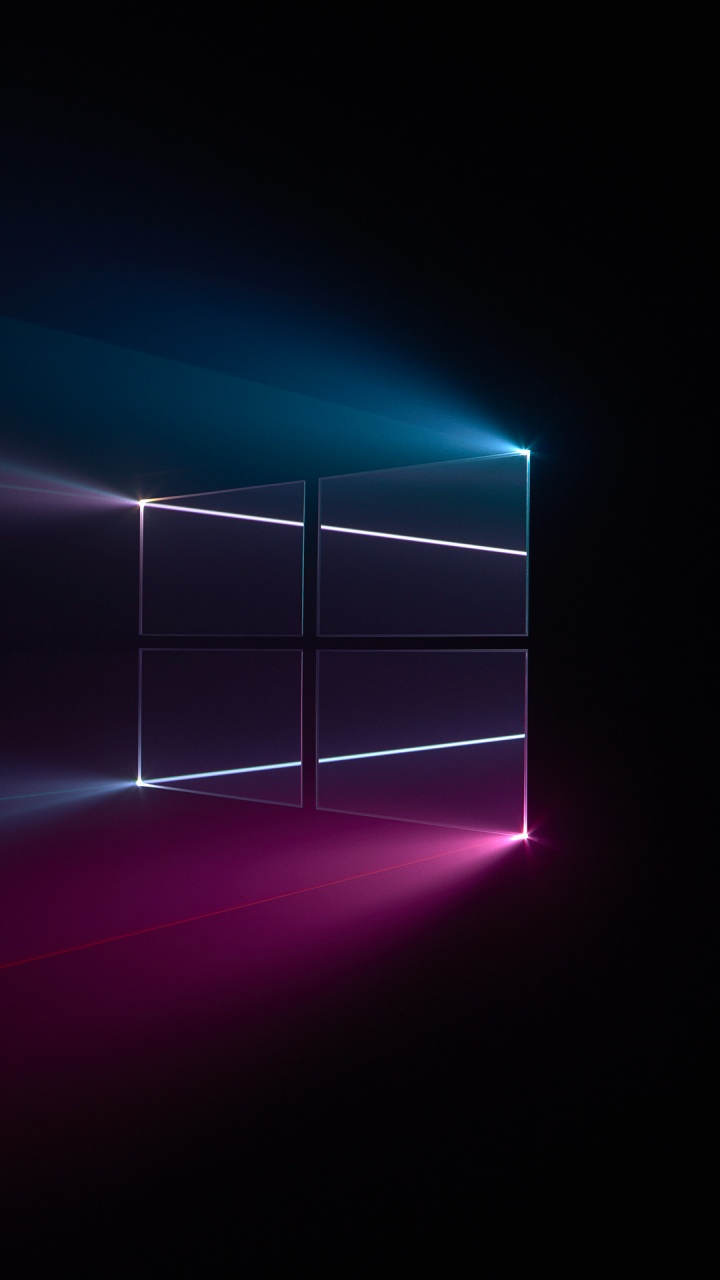 Windows 10 4K Wallpaper, Microsoft Windows, Colorful, Black background