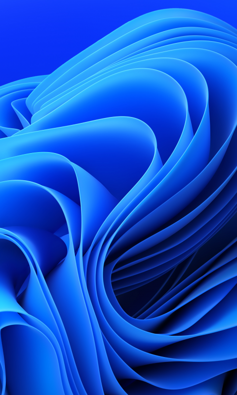 Windows 11 Wallpaper 4K, Blue background, Blue aesthetic