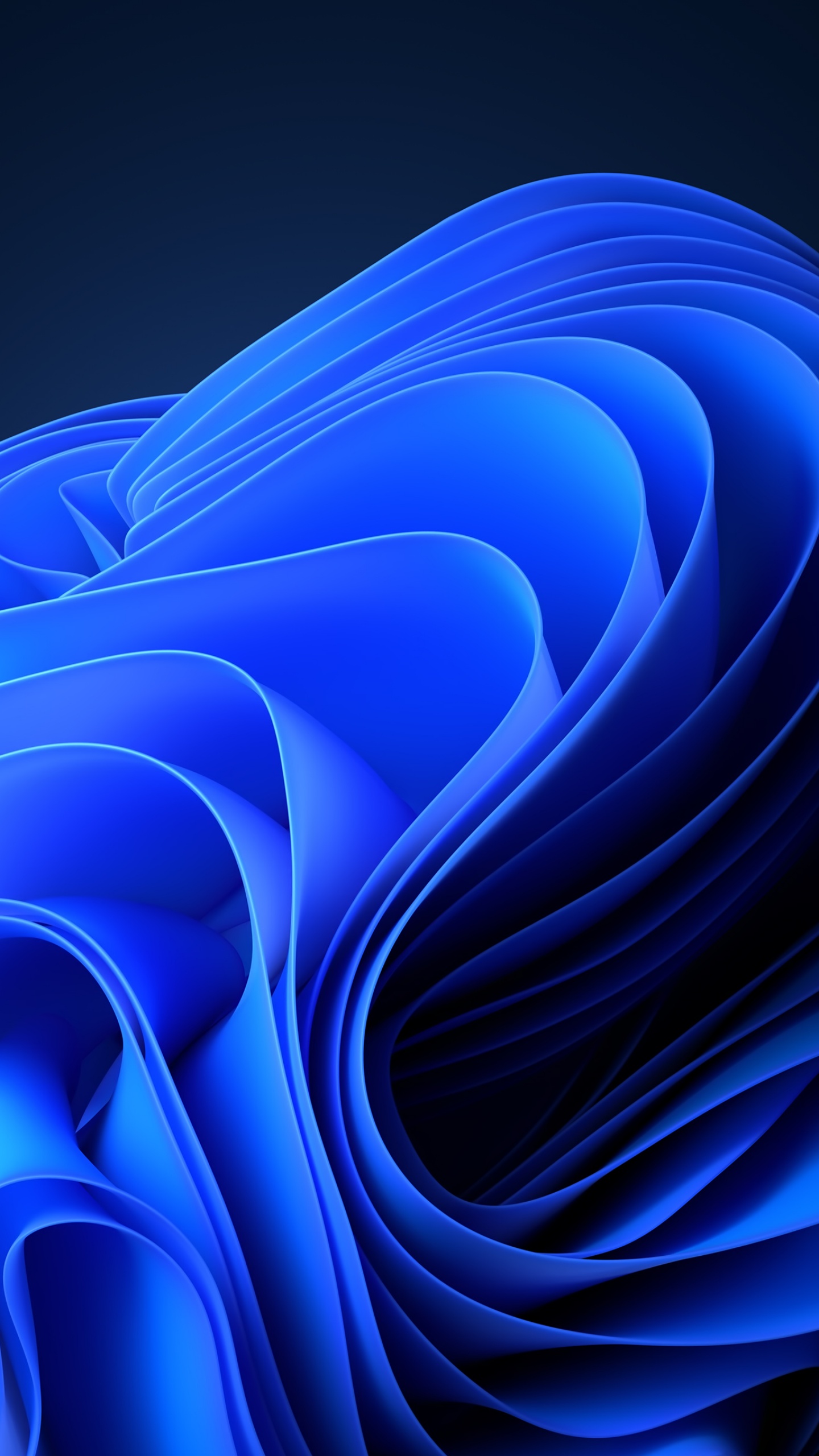 Windows 11 Wallpaper 4K, Dark Mode, Blue, Stock, Abstract, #5630