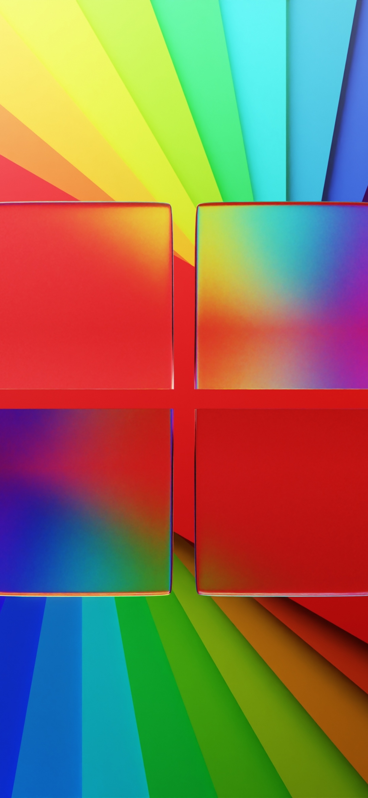Windows 11 Wallpaper 4K, Glass, Colorful, Technology, #6752