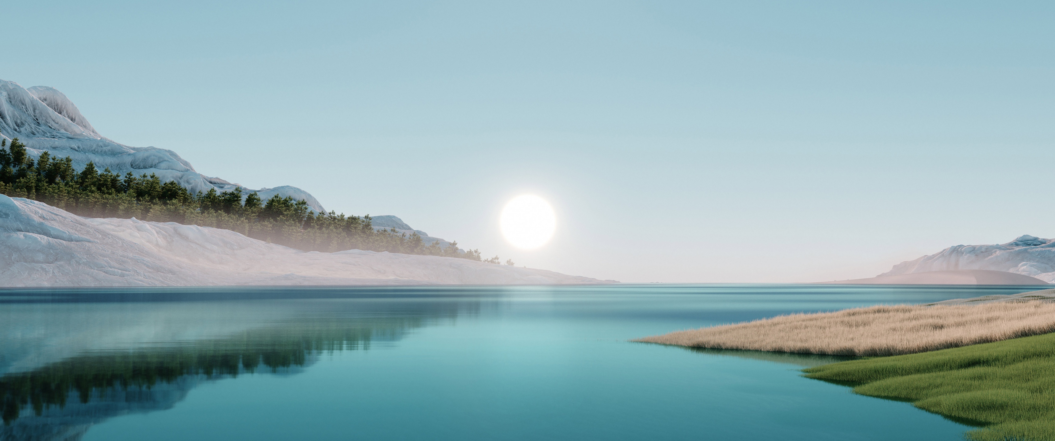 Windows 11 Wallpaper 4K, Landscape, Scenery, Sunrise