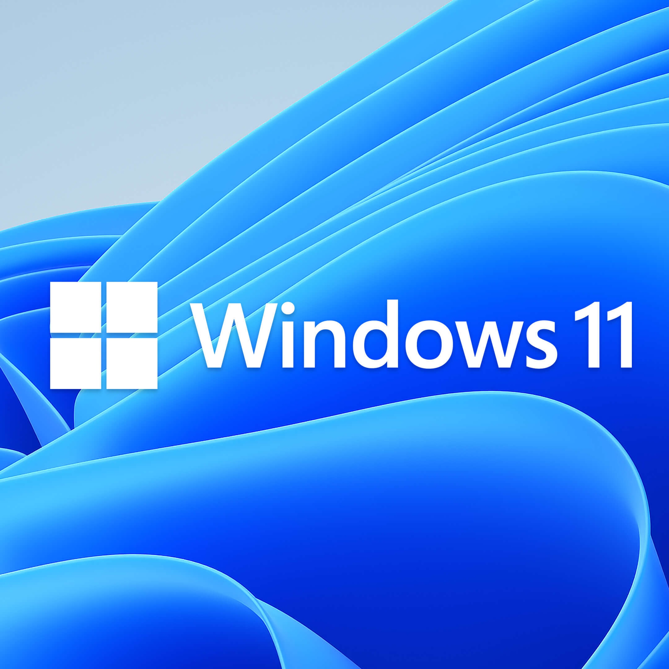 Windows 11 Wallpaper 4K, Stock, Official, Blue background, Abstract ...