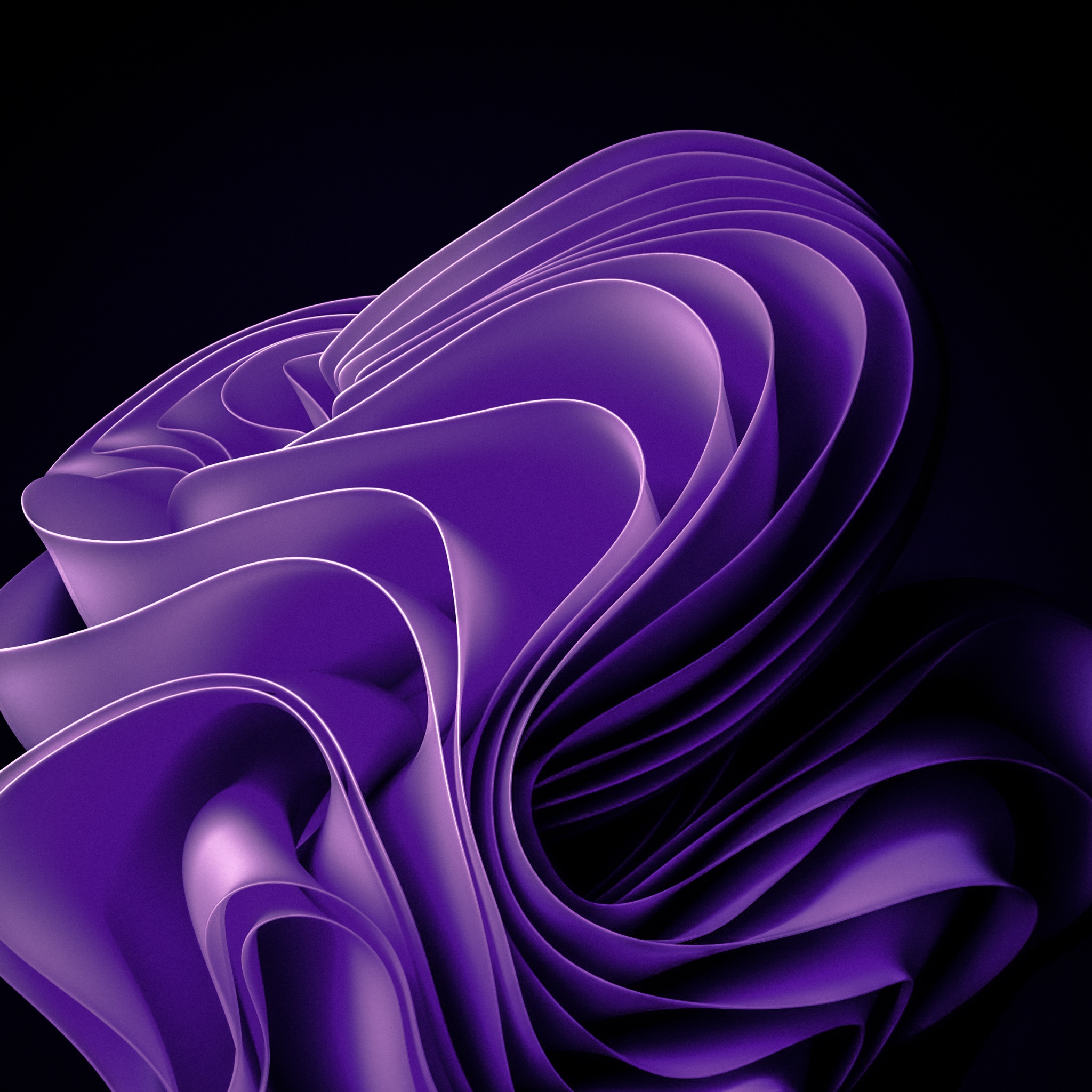 Wallpaper ID 5380  lines waves abstraction dark purple 4k free  download