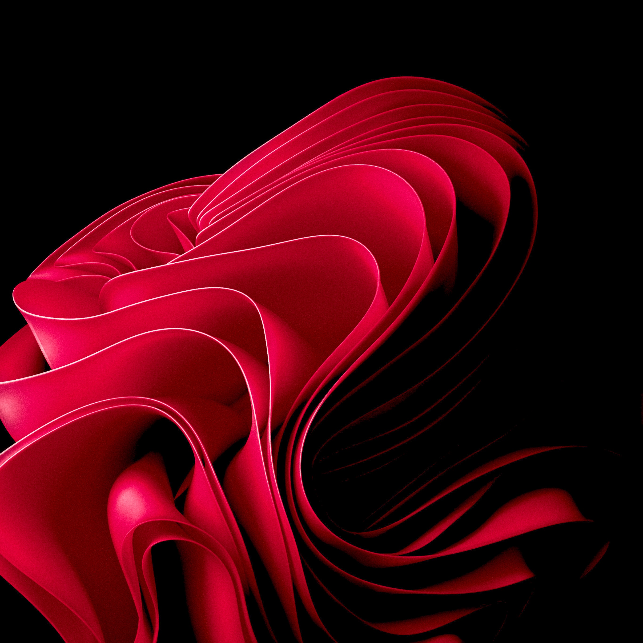 Windows 11 Wallpaper 4K, Stock, Red abstract, #9058