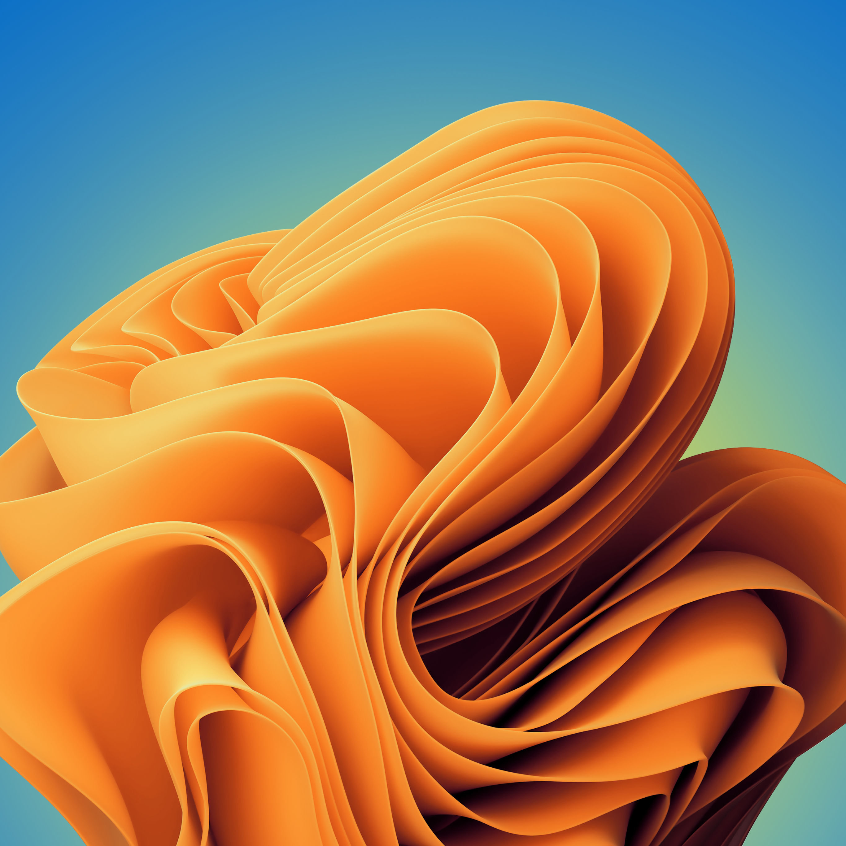 Windows 11 Wallpaper 4K, Stock, Sunset Orange, Abstract, #8966
