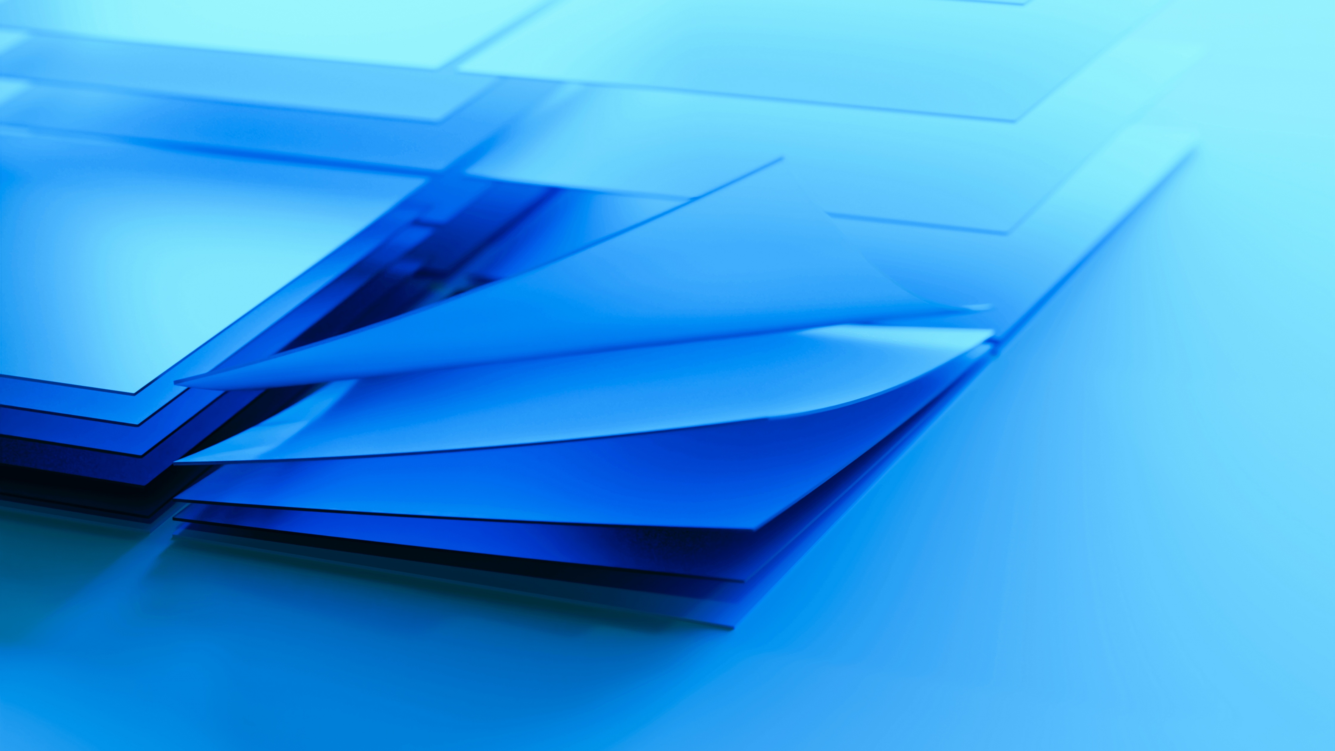 Windows logo Wallpaper 4K, Blue, Layers, 5K, Abstract, #4101