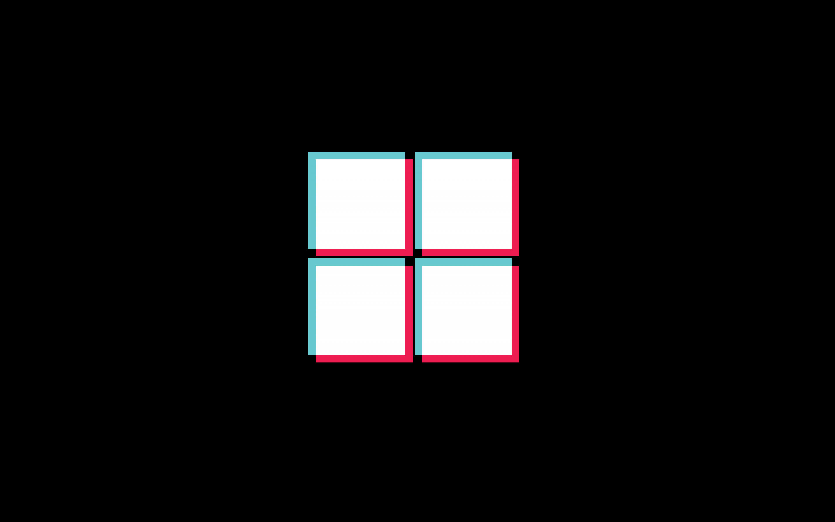 Windows logo Wallpaper 4K, TikTok, Black background, AMOLED, 5K