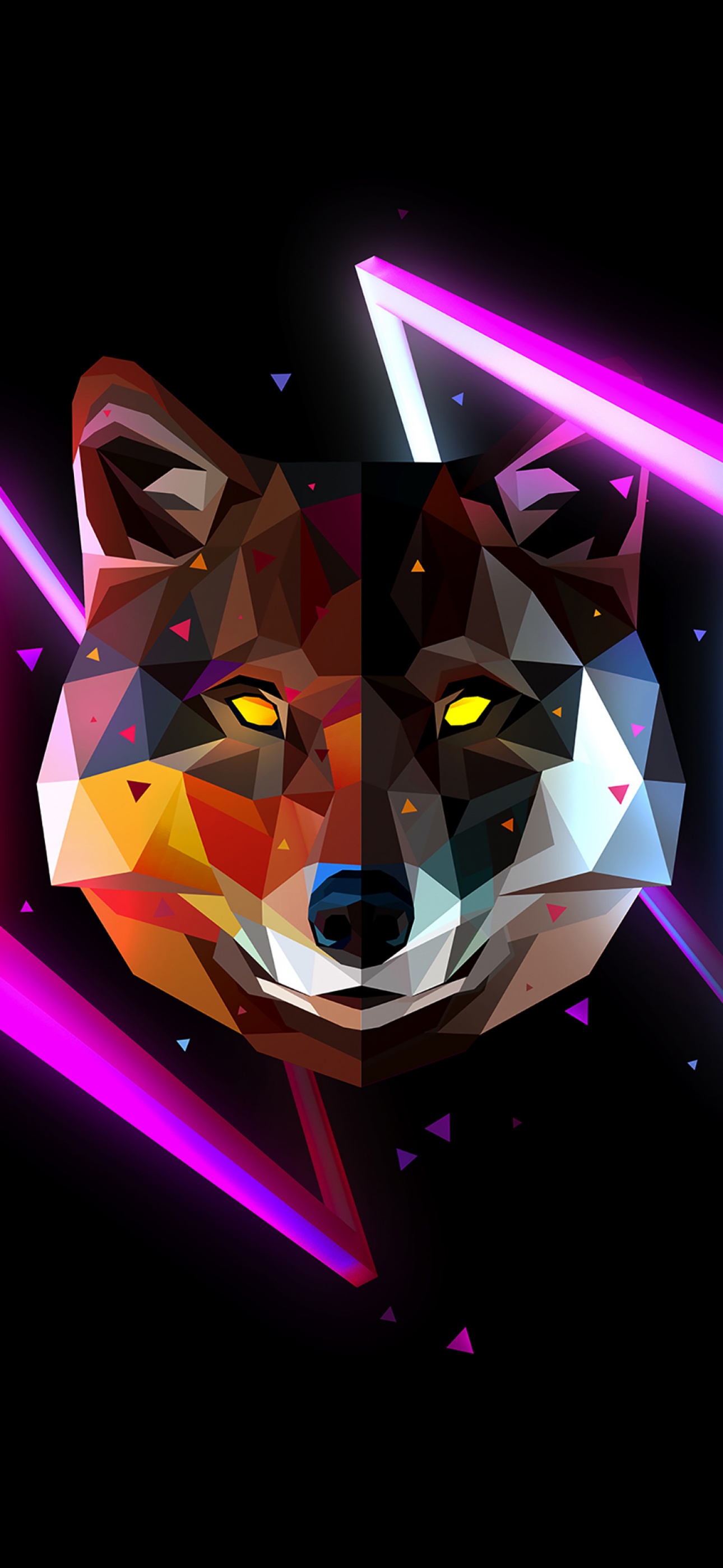 Wolf Wallpaper 4K, Wild, Low poly, Artwork, Graphics CGI, #5081