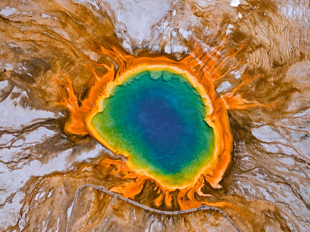 Yellowstone Caldera Wallpaper 4K, Yellowstone National Park