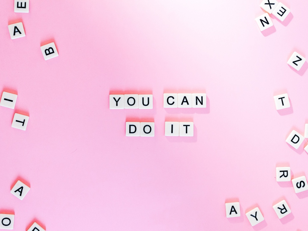 You Can Do It Wallpaper 4K, Pink background, Girly backgrounds