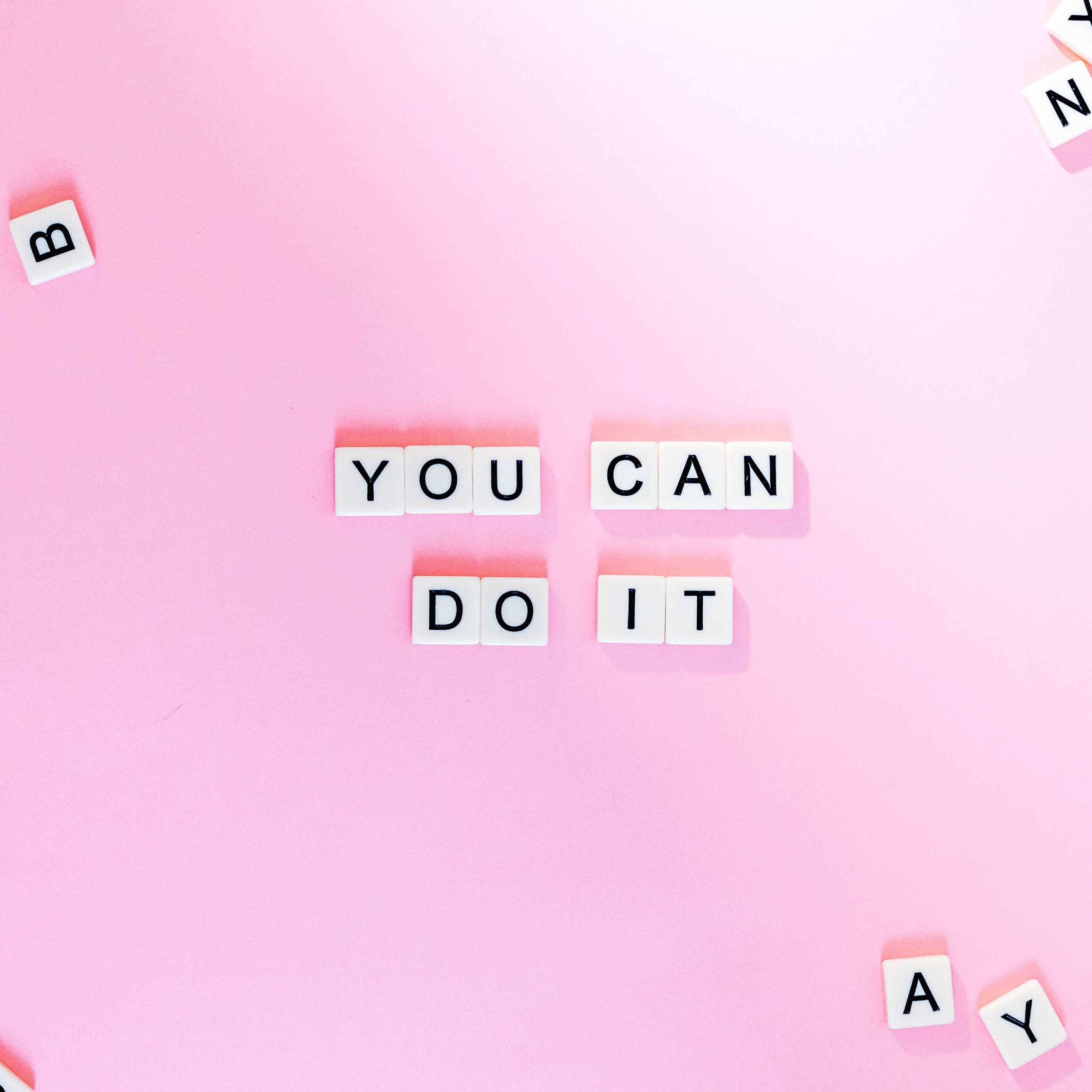 You Can Do It Wallpaper 4K, Pink background, Quotes, #2612