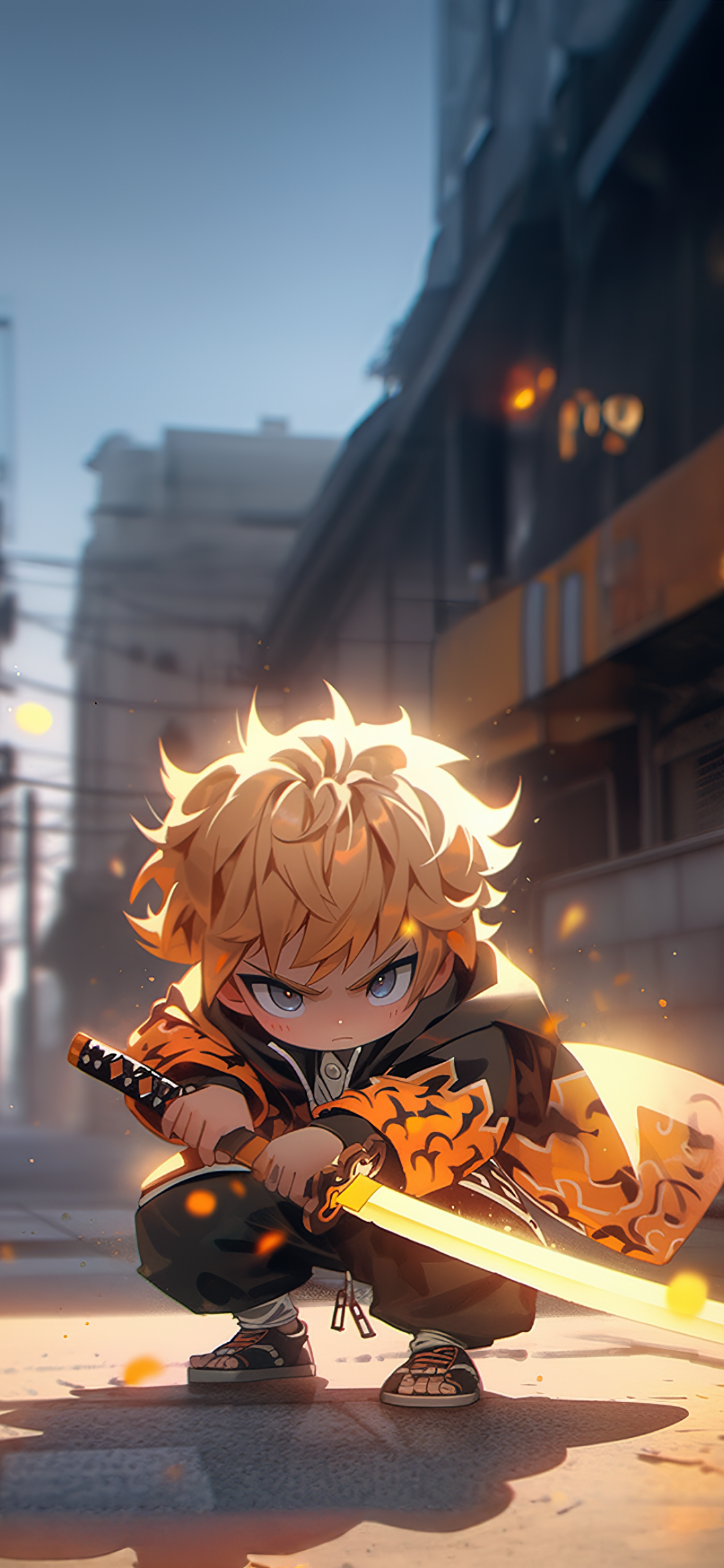 Demon Slayer Zenitsu Orange Wallpapers  Cool Zenitsu Wallpaper