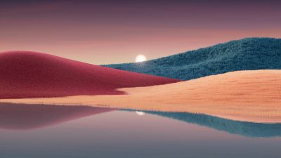 Landscape, Windows 11, Sunset, Colorful background, Scenic, Windows 11 22H2, Stock