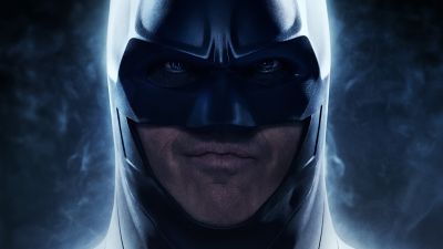 Michael Keaton as Batman, The Flash, 2023 Movies, DC Comics, Dark background