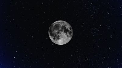 Moon, Starry sky, Night, Looking up at Sky, Stars, Dark aesthetic