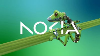 Nokia, Logo, Green background