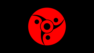 Mangekyo Sharingan, Fugaku Uchiha, Naruto, Black background