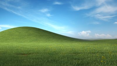 Windows XP, Landscape, Nostalgic, Grass field