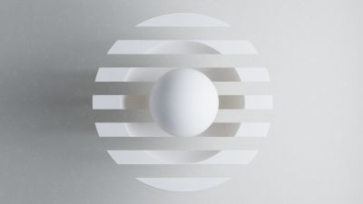 Microsoft Design, White background, 3D background, Monochrome
