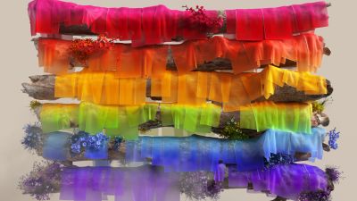 Microsoft Pride, LGBTQ, Colorful background, Aesthetic