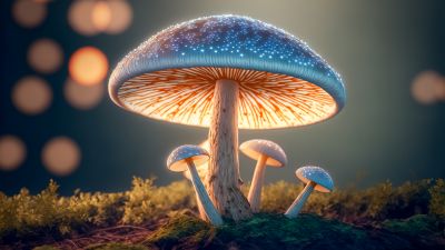 Mushroom forest, Surreal, AI art