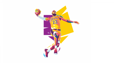 LeBron James, Lakers, American basketball player, Illustration, White background, 5K, NBA, Athlete