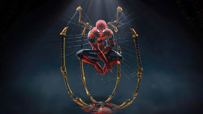 Iron Spider, Spider-Man, Marvel Superheroes, 5K, 8K