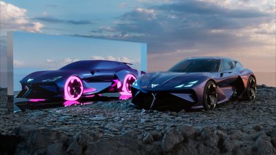 Cupra Dark Rebel, Electric Sports cars, Concept cars, Futuristic, 5K, 2023