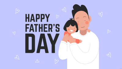 Happy Fathers Day, 8K, Dad - Daughter, Father, Child, 5K, Illustration