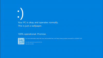 Blue screen of Death, BSoD, Blue screen error, Windows, 5K