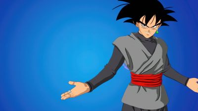 Goku Black, Fortnite, Blue background