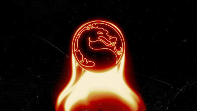 Mortal Kombat, Logo, Dark background, Fire