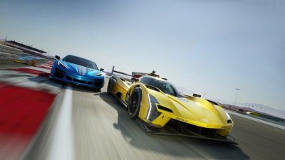 Forza Motorsport, Chevrolet Corvette E-Ray, Cadillac V-LMDh, 2023 Games, Racing game, 5K