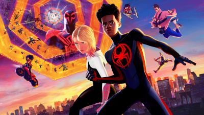 Spider-Man: Across the Spider-Verse, Movie poster, Spider-Gwen, Miles Morales, 8K, 5K, 2023 Movies, Marvel Comics, Spiderman