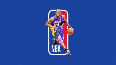 Kobe Bryant, NBA, Lakers, Blue background