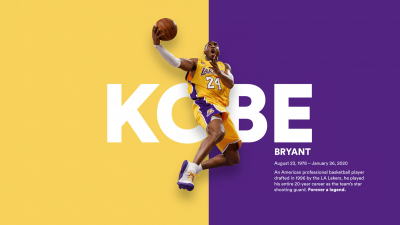 Kobe Bryant, Tribute, Los Angeles Lakers, American basketball player